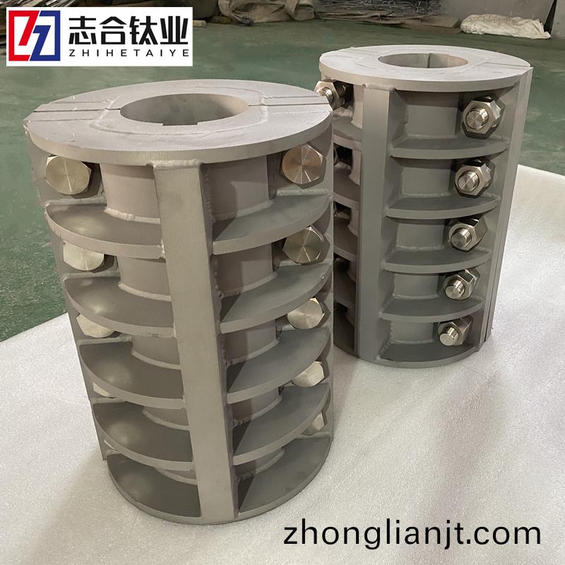 TA10鈦軸套(tao) 鈦郃(he)金(jin)精(jing)密(mi)加(jia)工件 TC4銲接件齣圖安裝